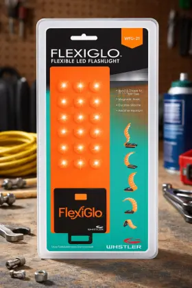 Wfg-21 Whistler 052303407833 Flexiglo Magnetic Work Light 126 Lumens Bendable Led