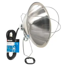 300w Woods 445040048040 6 Ft Brooder Clamp Work Light Heat Lamp 18/2 Sjtw 10 Inch Reflector Bulb Guard