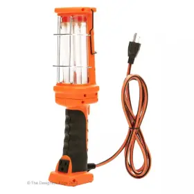 Woods 445048091031 26-watt 6 Ft. 16/3 Sjt Fluorescent Portable Guarded Trouble Work Light With Hang