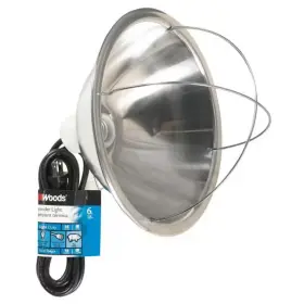 Woods 744759159090 250-watt 6 Ft. 18/2 Sjtw Incandescent Brooder Work Light And Heat Lamp With 10.5