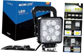 1001940 Wow Factor 27w Portable Led Work Light Flood Lamp With Magnetic Base For Car Off-road