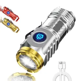 Wryhaul 431996050244 Springmart Mini Flashlight Three-eyed Monster Flash Super Power Flashli