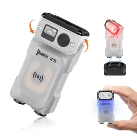 B0cdpp928c Wuben X3 Mini Rechargeable Flashlight With Charging Base 180 Degree Edc Keychain