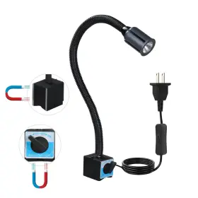 Ywgzd021r Xapolu Led Magnetic Gooseneck Light 12w 6500k 1320lm 110v Flexible