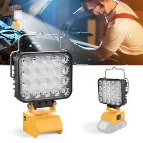 Xc-c611 Xcofzob 54w Led Work Light For Dewalt 20v Battery 7600lm Cordless Dual Sw