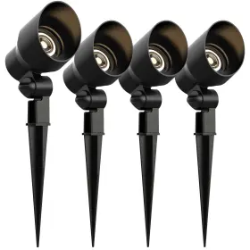 9604 Xprs Nutra 4 Pack - Malibu Flood Light Low Voltage Landscape Lighting 20w 145 Lum