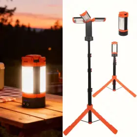 2179 Yansun 445011919904 5v Lumens Led Work Light With 3 Lamp Heads Dimmable Portable Construction