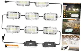 Swd10-10 Yat Lighting 100ft Led Construction String Lights 150w 15000lm Waterproof Ip67