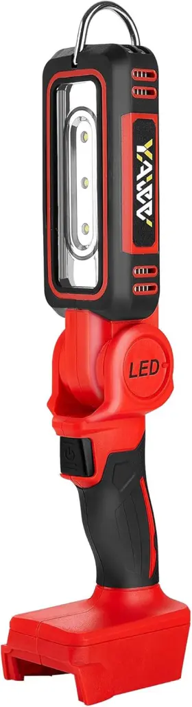 Yawv 744110748598 Cordless Led Work Light For Milwaukee Battery Two Levels Adjustable Up To 1000