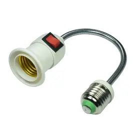 Dt51e27 Ycsssd Light Bulb Extension Socket E26/e27 Extender E26 To Soc