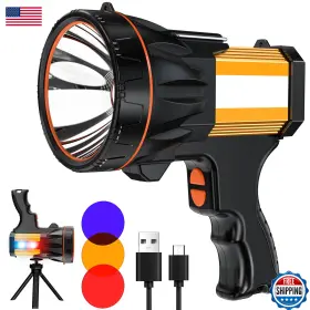 B0dggb4fxb Yearproer 8-mode 1 000 Lumen Led Flashlight With Tripod - 60 Hr Battery Ip68