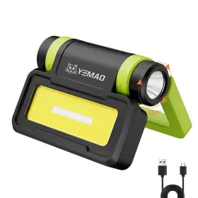 Yemao 754191699078 200 Foldable Led Rechargeable Work Light High Lumen Portable With Magne
