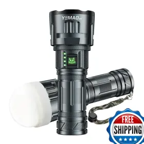 B0fvf4wgnt Yemao Super Bright Rechargeable Flashlight 2400 High Lumens7000mah Led Handheld