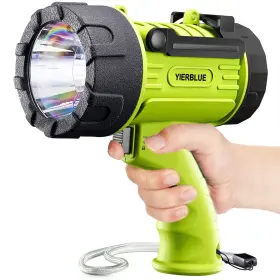 B0bk6fv2k8 Yierblue 100 000 Lumens Rechargeable Led Spotlight Flashlight Ip67 Waterproof Se