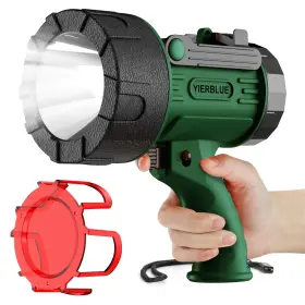 B0c992vx9l Yierblue Rechargeable Spotlight Flashlight 1000000 Lumens Led Waterproof Red Len