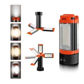 Ykxjm 607603458209 Rechargeable Camping Light With Hook And Magnet Design 9000mah Cordless Work