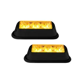 Drl0102-amber Ym E-bright 2-pack Amber/yellow 3 Led Car Flashlight Drl Truck Emergency Stro