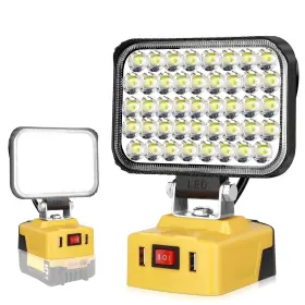 108w Yunice 764470660217 Led Work Light For Dewalt 20v Battery 12000 Lumen Spot... Fast Ship