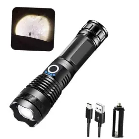 Dm-101 Yxqua Led Flashlights 10000 Lumen Super Bright Tactical Flashlight P50