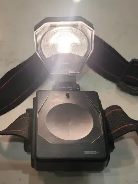10901 Zelco Vintage 1993 Flip Up Headlamp Swivels And Tilts Hands Free Head Light Work