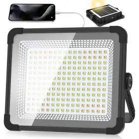 La095600w Zenndpoon 600w Solar 52000mah Rechargeable Work Light 600 Led 52000lm Portable Flood L