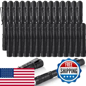 B0b6pjmmj4 Zhehao 30 Pcs Mini Led Flashlight Bright Aluminum Penlight Flashlights Clip