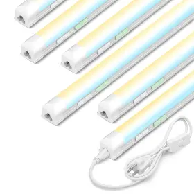 Zi-zohnson 7b-1xpt-heqc 6 Pack Dimmable 4ft Led Shop Light 30w T8 Integrated 3000-6500k Tunable With
