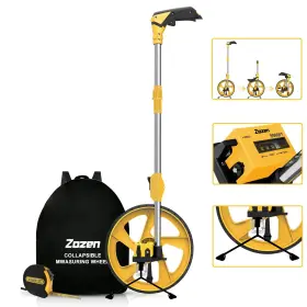 Zozen 791405442228 Distance Measuring Wheel In Feet And Inches Collapsible Measure