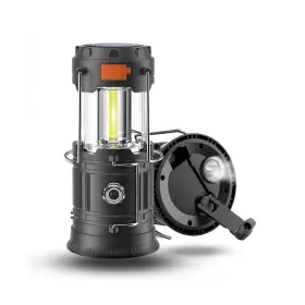 Z5803 Zylox Collapsible Led Camping Lantern Hand Crank And Solar Rechargeable Lightweight F