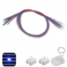 0805 Zzhob 723264882846 25pcs Pre-wired Micro Blinking Leds Light Mode Flashing Blue Smd