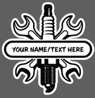 Badge Vinyl Decal Car Truck Cell Phone Laptop Mechanics New. Price: $30.00.