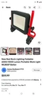 Red Rock Lighting Foldable Portable Led Cordless Work 6000/3000LM WLB5SP New. Price: $35.99.