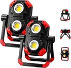 Yzoni Pack Led Work Light Rechargeable, 2500LM Usb-c Magnetic Cob Flood Red New. Price: $76.62.