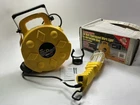 Bayco SL8908 26W Fluorescent Work Light With Single Outlet On 50 Foot Reel New. Price: $89.99.