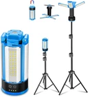 Rechargeable Camping Light With Metal Stand, Freestanding Portable Work New. Price: $111.99.