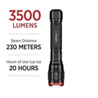 Infinity X1 3500L Flashlight Dual Power Usb Rechargeable Focusing Beam: Pack New. Price: $21.99.