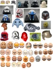 New Lego Star Wars Helmet Head Hair Minifigure Accessories Parts Hard To Find. Price: $19.99.