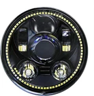 Wisamic 5-3/4 5.75" Led Motorcycle Headlight With Halo Drl Compatible Harle New. Price: $60.99.