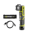 Ryobi Usb Cordless 625 Lumens Rechargeable Head Flashlight Kit W/ 2.0 Ah Battery New. Price: $38.88.