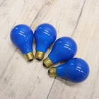4PC- Vintage Philips 40-WATT A21 Light Bulbs Blue Coated Decorative Color Open. Price: $17.99.