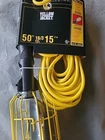 16/3 50' 12A Yellow Trouble Light Hanging Work With Metal Guard And Outlet New. Price: $29.95.