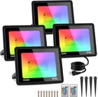 4 Pack 100W Rgb Led Lights, 12000LM Color Changing Smart Flood... New. Price: $80.17.