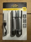 Defiant 500 Lumens Led Rechargeable Aluminum Flashlight New. Price: $24.99.