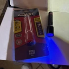 New Coast Ultraviolet Torch Flashlight 6.3M Beam And 400NM Wave Length PX100. Price: $36.90.