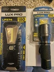 Lux-pro LP374 180LM Led Worklight & LP630 300LM Flashlight Battery Not Included New. Price: $23.99.