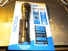 Surge Tactical Heavy Duty Led Flashlight - Black/blue 1000 Lumens New. Price: $31.50.