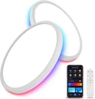 Smart Rgb Led Ceiling Light 2 Pack, 16 Inch, Dimmable, Alexa & Google Home Compa New. Price: $128.99.