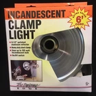 Designers Edge Incandescent Clamp Light 8.5" Polished Aluminum Reflector New. Price: $17.10.