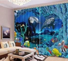 Wave Light On Whale 3D Blockout Photo Printing Curtains Drape Fabric Brand. Price: $217.46.