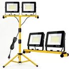 Led Work Lights With Stand, 14000 Lumen, 2-HEAD Adjustable Light, Waterproo New. Price: $102.39.